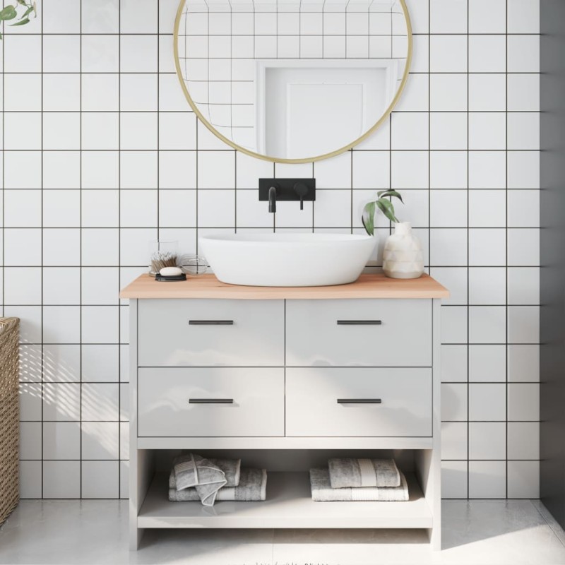 vidaXL Waschtischplatte 100x30x2 cm Massivholz Unbehandelt vidaXL Waschtischplatte 100x30x2 cm Massivholz Unbehandelt