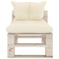 vidaXL Outdoor-Mittelsofa Paletten mit Kissen Kiefernholz vidaXL Outdoor-Mittelsofa Paletten mit Kissen Kiefernholz