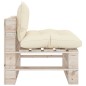 vidaXL Outdoor-Mittelsofa Paletten mit Kissen Kiefernholz vidaXL Outdoor-Mittelsofa Paletten mit Kissen Kiefernholz