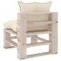 vidaXL Outdoor-Mittelsofa Paletten mit Kissen Kiefernholz vidaXL Outdoor-Mittelsofa Paletten mit Kissen Kiefernholz