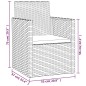 vidaXL 4-tlg. Garten-Lounge-Set mit Kissen Poly Rattan Schwarz vidaXL 4-tlg. Garten-Lounge-Set mit Kissen Poly Rattan Schwarz