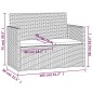 vidaXL 4-tlg. Garten-Lounge-Set mit Kissen Poly Rattan Schwarz vidaXL 4-tlg. Garten-Lounge-Set mit Kissen Poly Rattan Schwarz