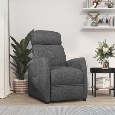 vidaXL Relaxsessel Dunkelgrau Stoff