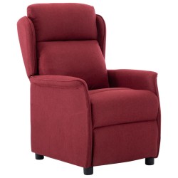 vidaXL Relaxsessel Weinrot Stoff