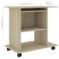 vidaXL Schreibtisch Sonoma-Eiche 80x50x75 cm Holzwerkstoff vidaXL Schreibtisch Sonoma-Eiche 80x50x75 cm Holzwerkstoff