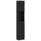 vidaXL Badezimmerschrank Schwarz 32x25,5x190 cm Holzwerkstoff vidaXL Badezimmerschrank Schwarz 32x25,5x190 cm Holzwerkstoff