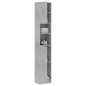 vidaXL Badezimmerschrank Betongrau 32x25,5x190 cm Holzwerkstoff vidaXL Badezimmerschrank Betongrau 32x25,5x190 cm Holzwerkstoff