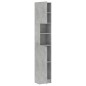 vidaXL Badezimmerschrank Betongrau 32x25,5x190 cm Holzwerkstoff vidaXL Badezimmerschrank Betongrau 32x25,5x190 cm Holzwerkstoff