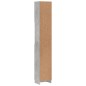 vidaXL Badezimmerschrank Betongrau 32x25,5x190 cm Holzwerkstoff vidaXL Badezimmerschrank Betongrau 32x25,5x190 cm Holzwerkstoff