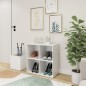 vidaXL Flur-Schuhschrank Weiß 105x35,5x70 cm Holzwerkstoff