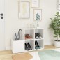 vidaXL Flur-Schuhschrank Weiß 105x35,5x70 cm Holzwerkstoff