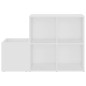 vidaXL Flur-Schuhschrank Weiß 105x35,5x70 cm Holzwerkstoff