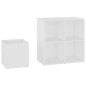 vidaXL Flur-Schuhschrank Weiß 105x35,5x70 cm Holzwerkstoff