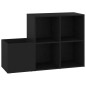vidaXL Flur-Schuhschrank Schwarz 105x35,5x70 cm Holzwerkstoff vidaXL Flur-Schuhschrank Schwarz 105x35,5x70 cm Holzwerkstoff