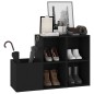 vidaXL Flur-Schuhschrank Schwarz 105x35,5x70 cm Holzwerkstoff vidaXL Flur-Schuhschrank Schwarz 105x35,5x70 cm Holzwerkstoff