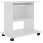 vidaXL Schreibtisch Hochglanz-Weiß 80x50x75 cm Holzwerkstoff vidaXL Schreibtisch Hochglanz-Weiß 80x50x75 cm Holzwerkstoff