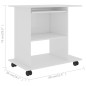 vidaXL Schreibtisch Hochglanz-Weiß 80x50x75 cm Holzwerkstoff vidaXL Schreibtisch Hochglanz-Weiß 80x50x75 cm Holzwerkstoff
