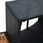 vidaXL Whirlpool-Umrandung Schwarz Poly Rattan und Akazienholz vidaXL Whirlpool-Umrandung Schwarz Poly Rattan und Akazienholz