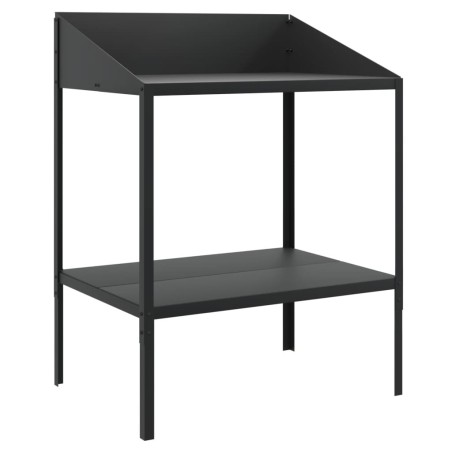 vidaXL Pflanzenständer Anthrazit 75,5x54,5x100 cm Verzinkter Stahl