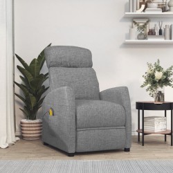 vidaXL Massagesessel Hellgrau Stoff