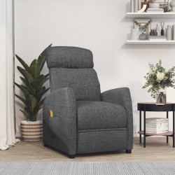 vidaXL Massagesessel Dunkelgrau Stoff