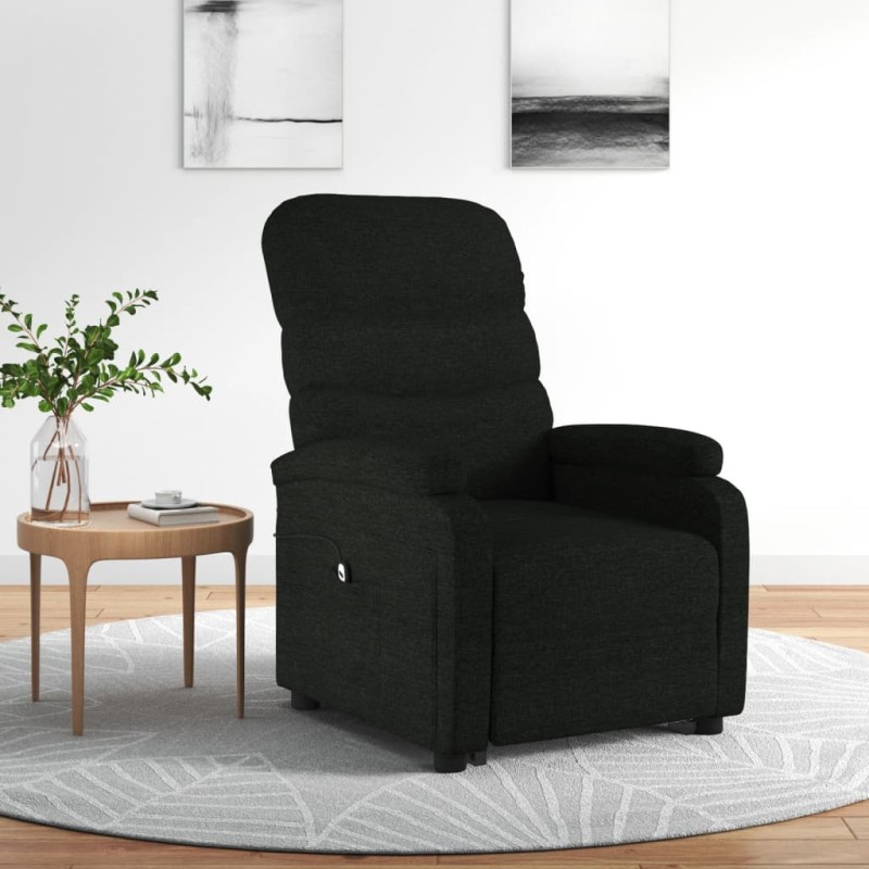 vidaXL Aufstehsessel Schwarz Stoff