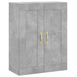vidaXL Wandschrank Betongrau 69,5x34x90 cm Holzwerkstoff