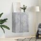 vidaXL Wandschrank Betongrau 69,5x34x90 cm Holzwerkstoff vidaXL Wandschrank Betongrau 69,5x34x90 cm Holzwerkstoff