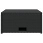 vidaXL 4-tlg. Garten-Lounge-Set mit Auflagen Poly Rattan Schwarz vidaXL 4-tlg. Garten-Lounge-Set mit Auflagen Poly Rattan Schwarz