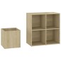 vidaXL Flur-Schuhschrank Sonoma Eiche 105x35,5x70 cm Holzwerkstoff vidaXL Flur-Schuhschrank Sonoma Eiche 105x35,5x70 cm Holzwerkstoff
