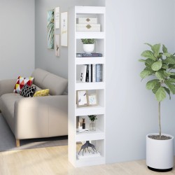 vidaXL Bücherregal/Raumteiler Weiß 40x30x198 cm
