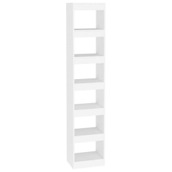 vidaXL Bücherregal/Raumteiler Weiß 40x30x198 cm