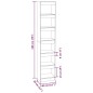 vidaXL Bücherregal/Raumteiler Weiß 40x30x198 cm vidaXL Bücherregal/Raumteiler Weiß 40x30x198 cm