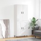 Highboard Weiß 69,5x34x180 cm Holzwerkstoff Highboard Weiß 69,5x34x180 cm Holzwerkstoff