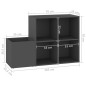 vidaXL Flur-Schuhschrank Grau 105x35,5x70 cm Holzwerkstoff vidaXL Flur-Schuhschrank Grau 105x35,5x70 cm Holzwerkstoff