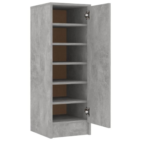 vidaXL Schuhschrank Betongrau 32x35x92 cm Holzwerkstoff