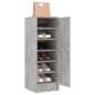 vidaXL Schuhschrank Betongrau 32x35x92 cm Holzwerkstoff vidaXL Schuhschrank Betongrau 32x35x92 cm Holzwerkstoff