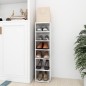 vidaXL Schuhschrank Hochglanz-Weiß 27,5x27x102 cm Holzwerkstoff vidaXL Schuhschrank Hochglanz-Weiß 27,5x27x102 cm Holzwerkstoff