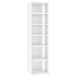 vidaXL Schuhschrank Hochglanz-Weiß 27,5x27x102 cm Holzwerkstoff