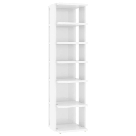 vidaXL Schuhschrank Hochglanz-Weiß 27,5x27x102 cm Holzwerkstoff