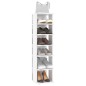 vidaXL Schuhschrank Hochglanz-Weiß 27,5x27x102 cm Holzwerkstoff vidaXL Schuhschrank Hochglanz-Weiß 27,5x27x102 cm Holzwerkstoff