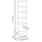 vidaXL Schuhschrank Hochglanz-Weiß 27,5x27x102 cm Holzwerkstoff vidaXL Schuhschrank Hochglanz-Weiß 27,5x27x102 cm Holzwerkstoff