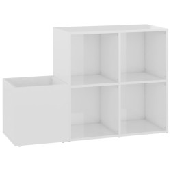 vidaXL Flur-Schuhschrank Hochglanz-Weiß 105x35,5x70 cm Holzwerkstoff