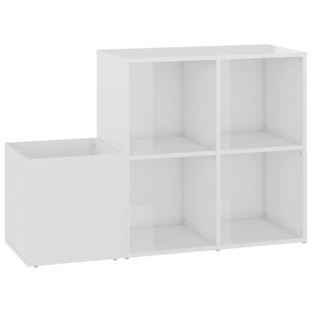 vidaXL Flur-Schuhschrank Hochglanz-Weiß 105x35,5x70 cm Holzwerkstoff