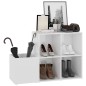 vidaXL Flur-Schuhschrank Hochglanz-Weiß 105x35,5x70 cm Holzwerkstoff vidaXL Flur-Schuhschrank Hochglanz-Weiß 105x35,5x70 cm Holzwerkstoff