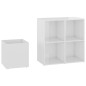 vidaXL Flur-Schuhschrank Hochglanz-Weiß 105x35,5x70 cm Holzwerkstoff vidaXL Flur-Schuhschrank Hochglanz-Weiß 105x35,5x70 cm Holzwerkstoff