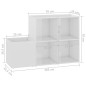 vidaXL Flur-Schuhschrank Hochglanz-Weiß 105x35,5x70 cm Holzwerkstoff vidaXL Flur-Schuhschrank Hochglanz-Weiß 105x35,5x70 cm Holzwerkstoff