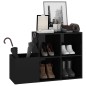vidaXL Flur-Schuhschrank Hochglanz-Schwarz 105x35,5x70cm Holzwerkstoff vidaXL Flur-Schuhschrank Hochglanz-Schwarz 105x35,5x70cm Holzwerkstoff