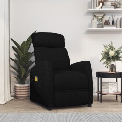vidaXL Massagesessel Schwarz Stoff