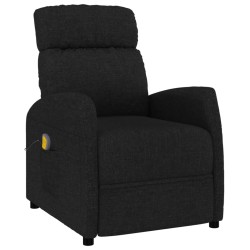 vidaXL Massagesessel Schwarz Stoff